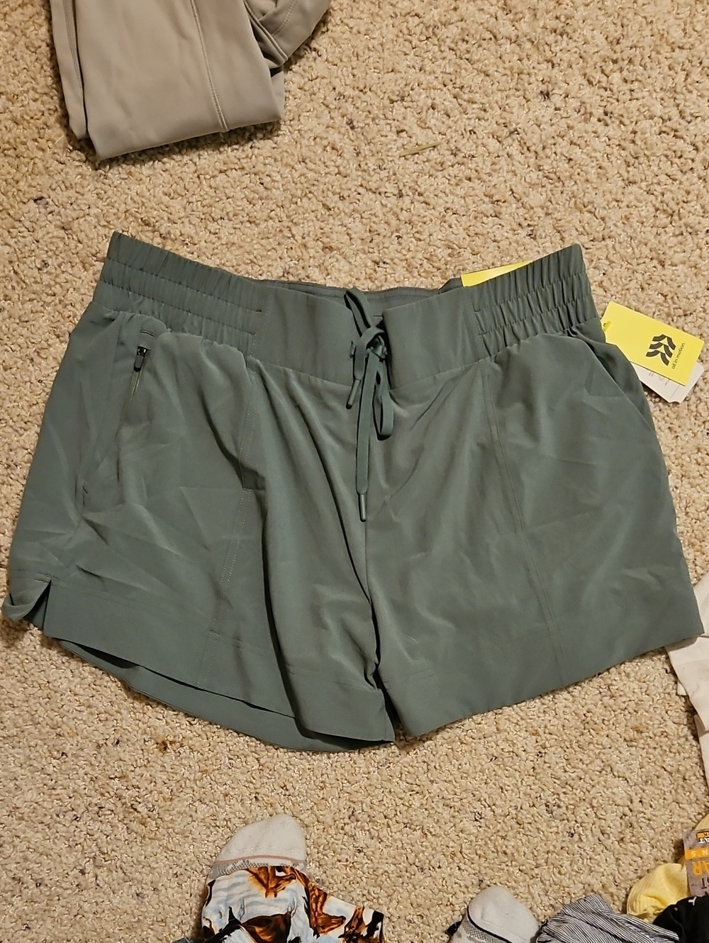 all in motion Olive Green Women's Athletic Drawstring Shorts